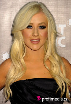 Účesy celebrít - Christina Aguilera