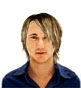 Hairstyle [558] - man hairstyle, long hair straight